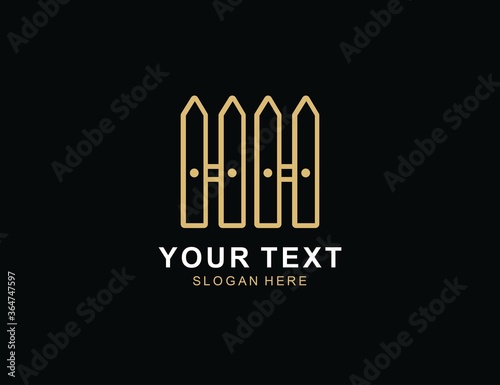 Initial leter H or fence Logo Design inspiration