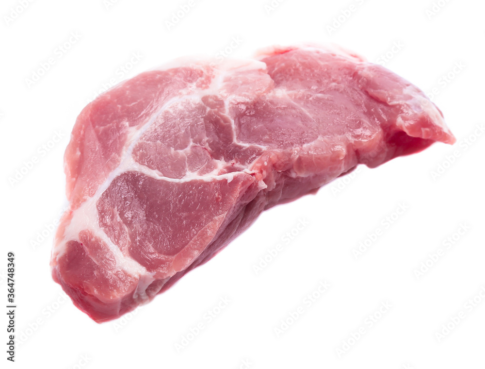 Fresh raw beef steak isolated on white background Fresh raw beef steak isolated on white background
