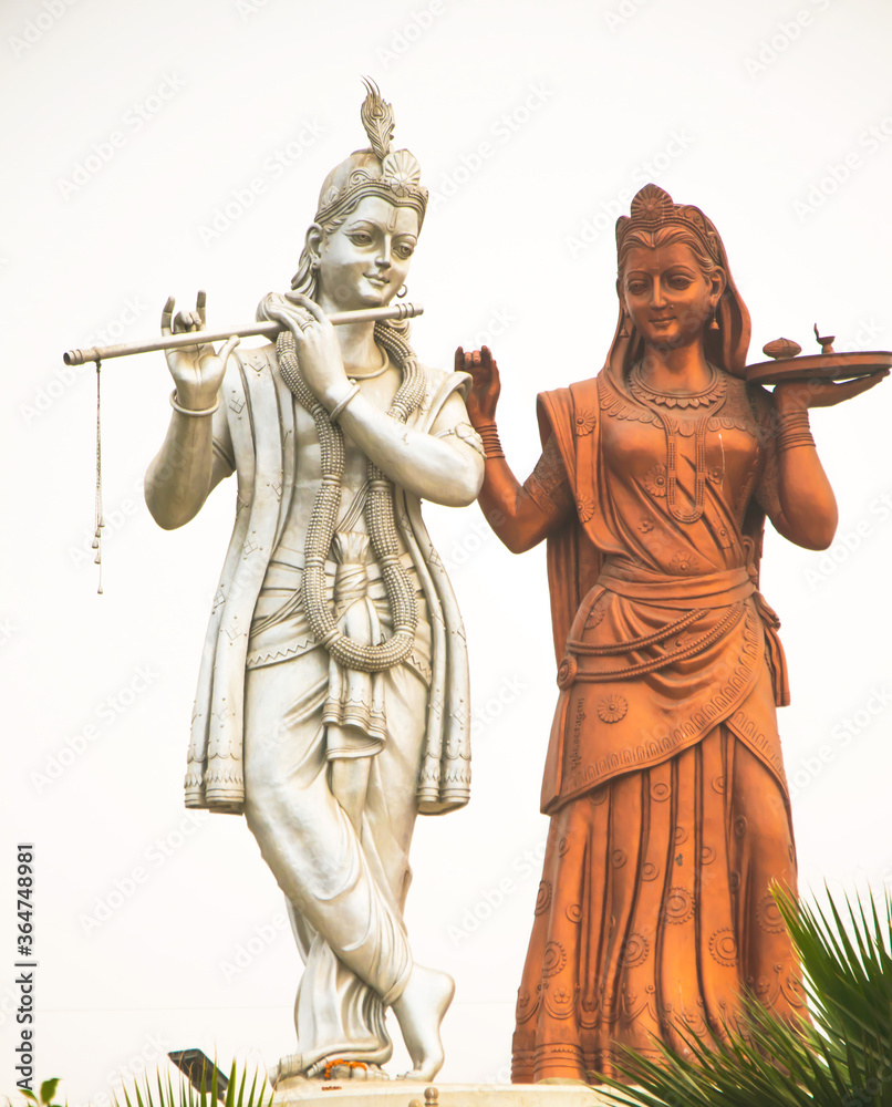 Image of a statue of lord Krishna and radha Stock Photo | Adobe Stock