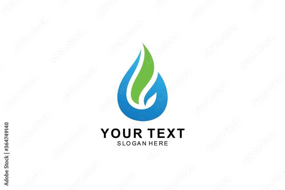 Oil & gas nature logo icon symbol illustration Oil & gas nature logo icon symbol illustration