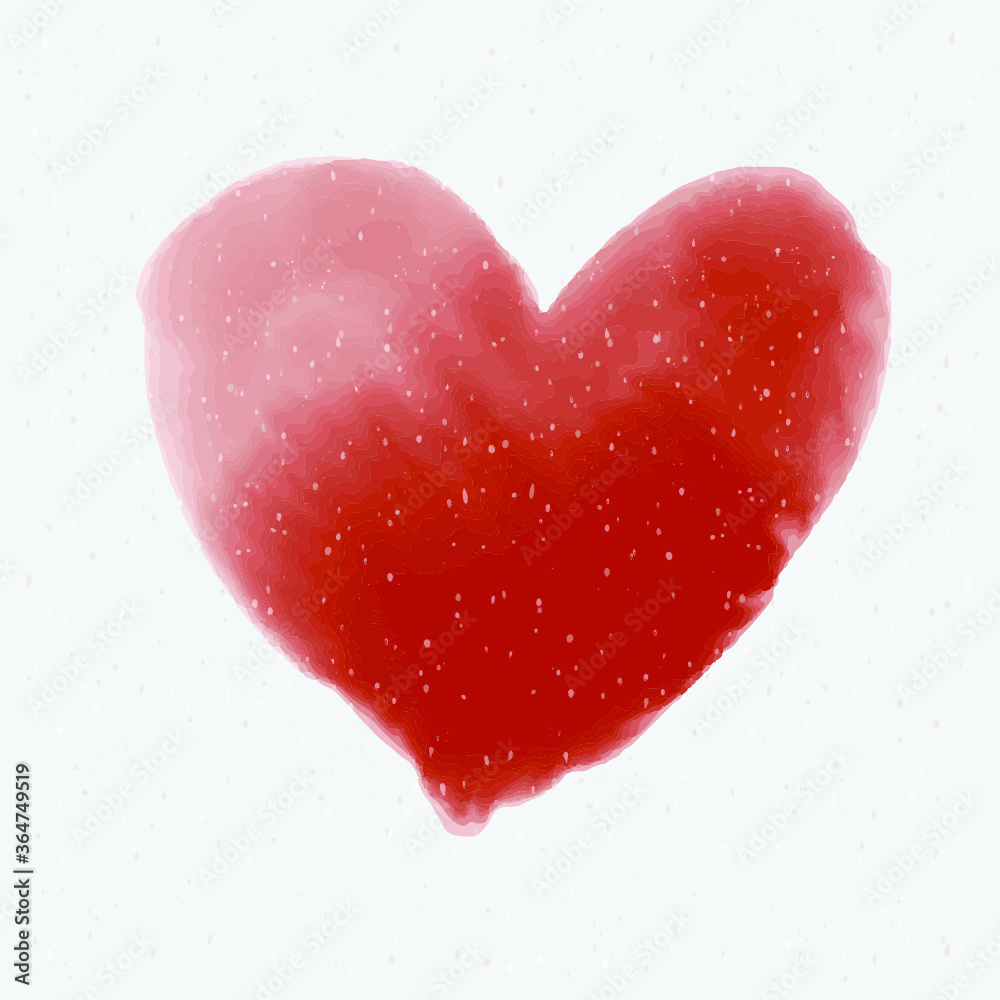 Red heat watercoler. Red heat watercoler.