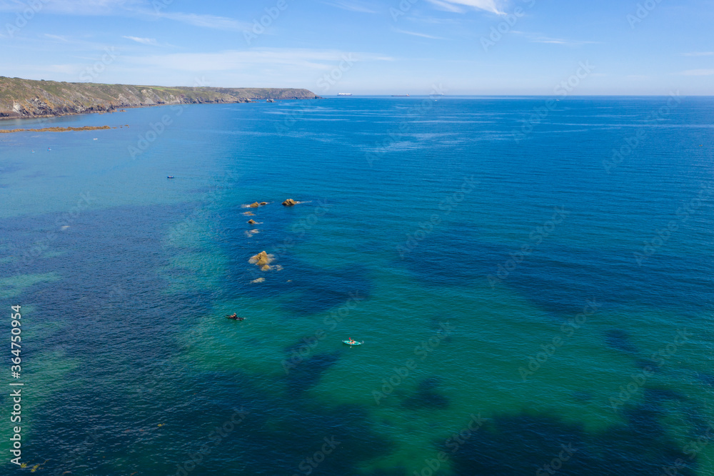Aerial photograph of Kennack Sands, The Lizard, Cornwall, England, United Kingdom Aerial photograph of Kennack Sands, The Lizard, Cornwall, England, United Kingdom