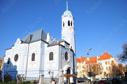Photography ブラチスラバの青い教会　Beautiful blue church in Bratislava
