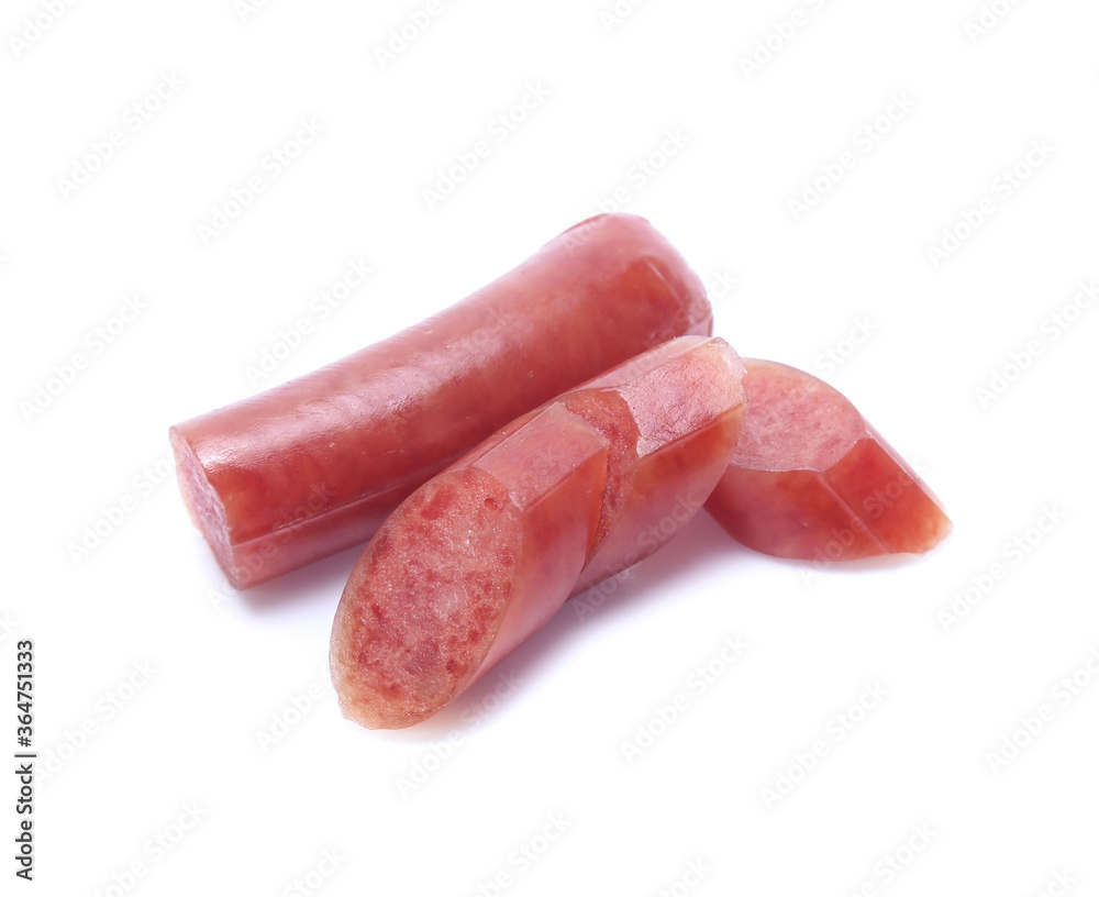 Sausage isolated on white background Sausage isolated on white background