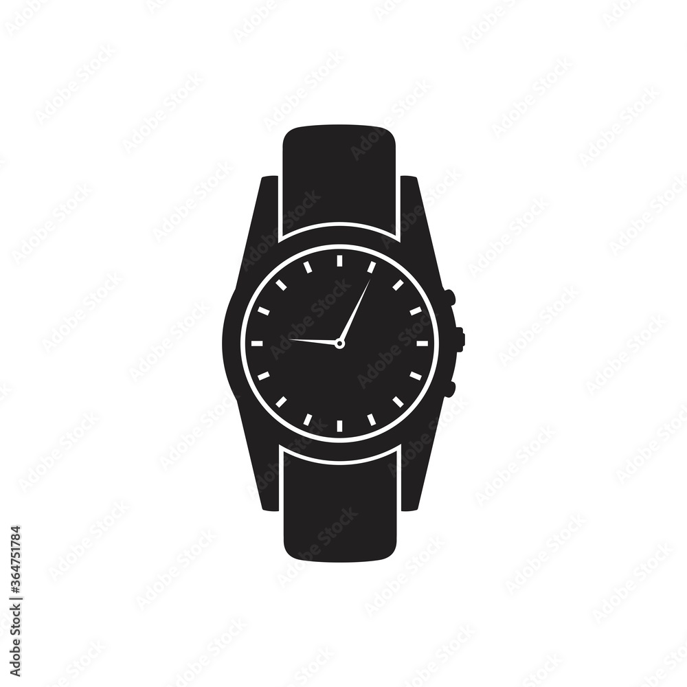 Wrist watch icon, vector illustration on white isolated background Wrist watch icon, vector illustration on white isolated background