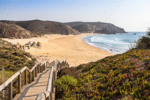 Obraz na płótnie Praia do Amado, Algarve, Portugal w salonie