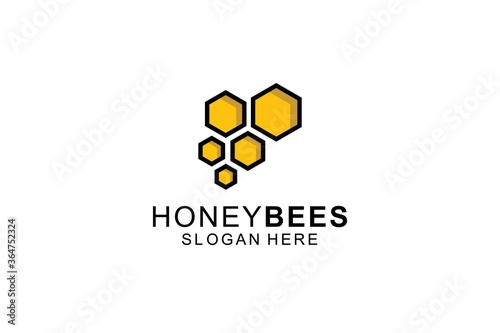 Honey Logo Template icon Design Concept inspiration