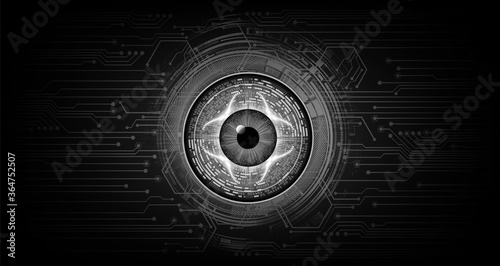 eye cyber circuit future technology concept background © titima157