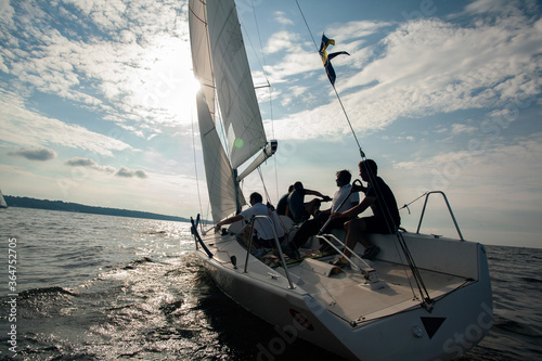 Fotografia Sailing yacht race. Yachting. Sailing regatta.
