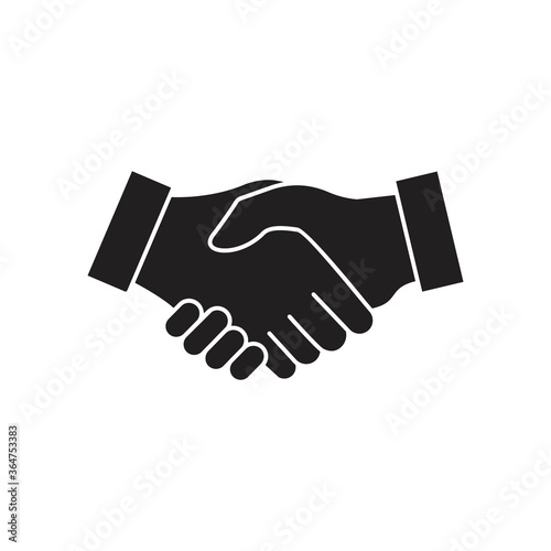 Business agreement handshake icon, friendly handshake icon for apps and websites, vector illustration,