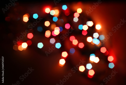 Background with multicolored bokeh. The background is out of focus. © OLGA RA