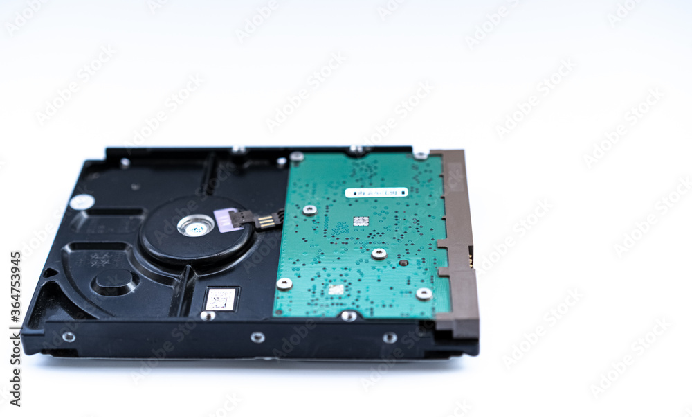 Hard disk on a white background Hard disk on a white background
