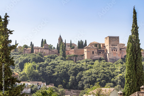 Andalusian fortress Alhambra in Granada  Spain