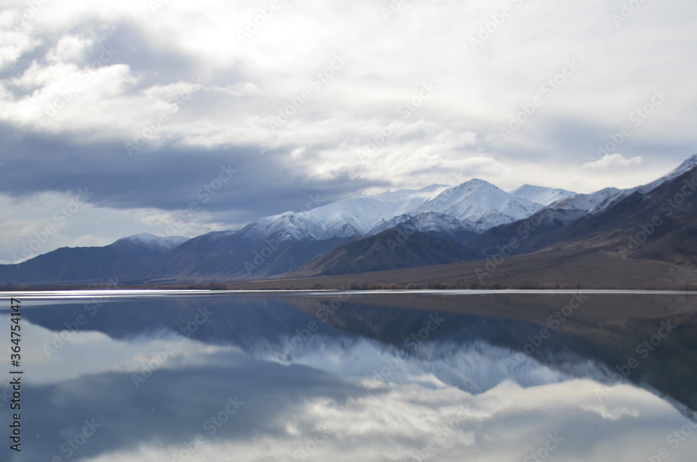 Road Trip to Frankton Road with a beautiful lake at the side, New Zealand.