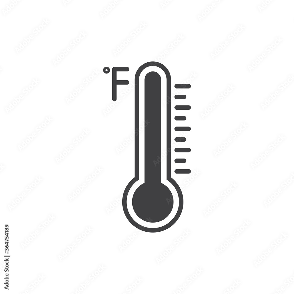 Thermometer icon, temperature symbol, vector illustration Thermometer icon, temperature symbol, vector illustration