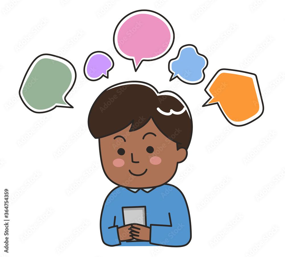Man having a rage for posting on social media. Vector illustration isolated on white background. Man having a rage for posting on social media. Vector illustration isolated on white background.