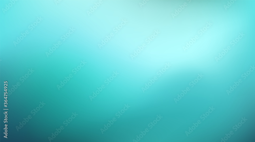 Abstract teal background. Blurred turquoise water backdrop. Vector illustration for your graphic design, banner, summer or aqua poster