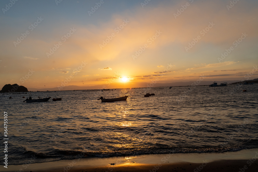 大隅半島の夕陽