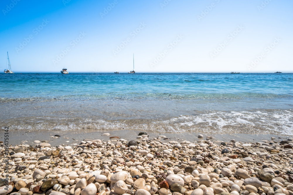 Clear azure coloured sea water, Sardinia, Italy