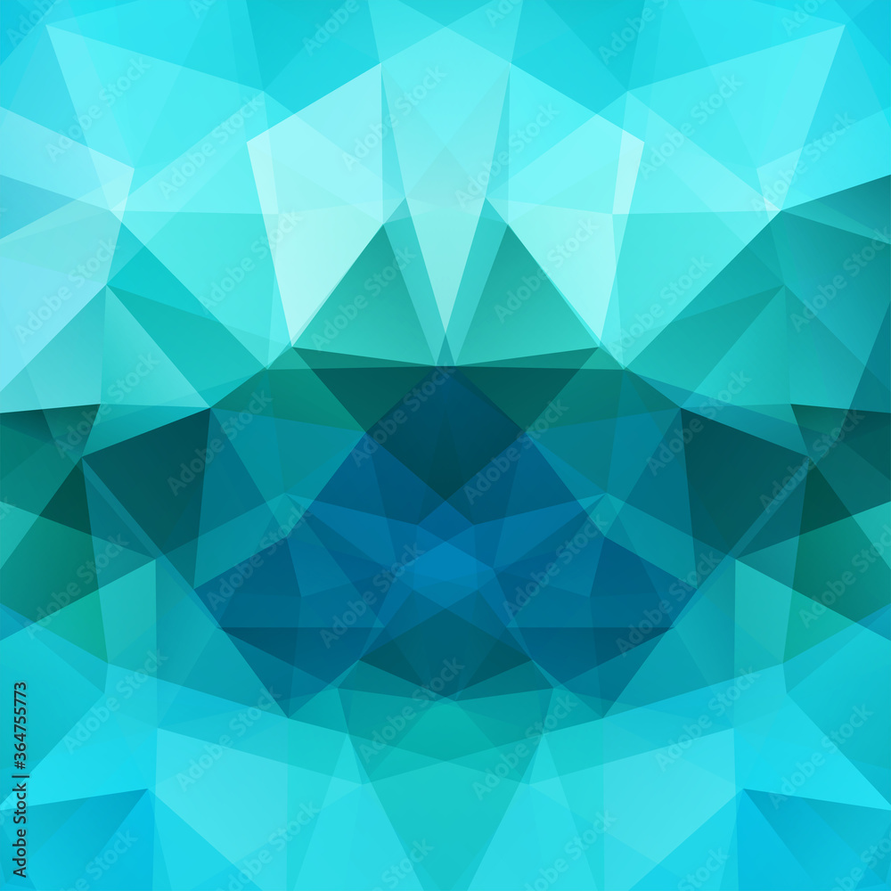 Obraz premium Background of geometric shapes. Blue mosaic pattern. Vector EPS 10. Vector illustration