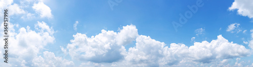 Blue sky and white clouds for background