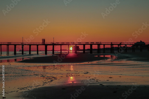 sunset on the beach