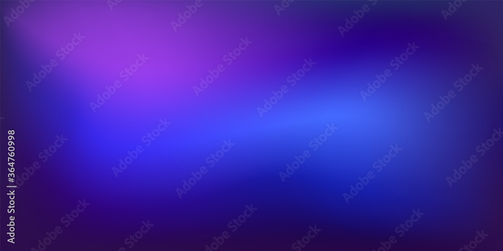 Abstract Blurred navy blue purple background. Soft dark to light colorful gradient backdrop with place for text. Vector illustration for your graphic design, banner, poster, website