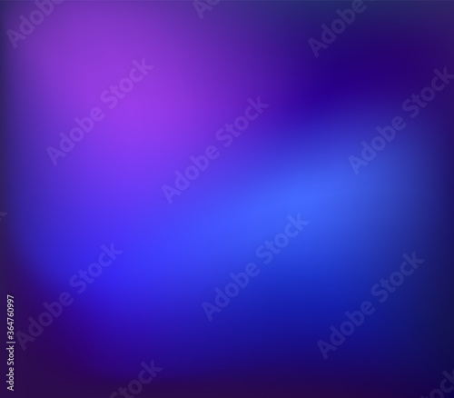 Abstract Blurred navy blue purple background. Soft dark to light colorful gradient backdrop with place for text. Vector illustration for your graphic design, banner, poster