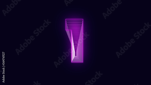 Efecto neo numero 1 Vector