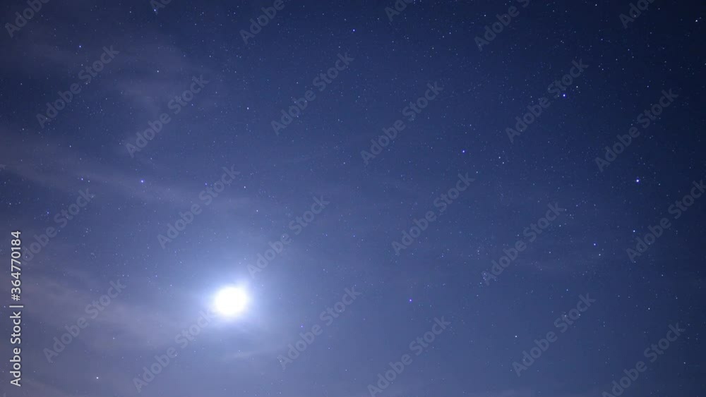 Valley of Fire State Park Stars Time Lapse Full Moon Setting in Nevada Desert USA Valley of Fire State Park Stars Time Lapse Full Moon Setting in Nevada Desert USA