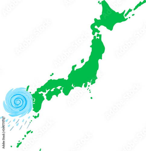 台風と日本列島