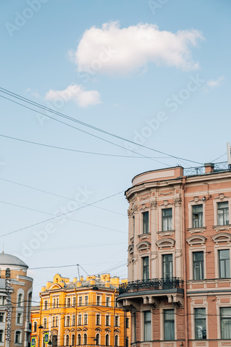 European old buildings in Saint Petersburg, Russia