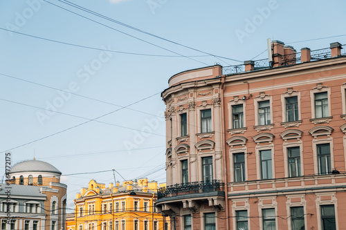 European old buildings in Saint Petersburg, Russia