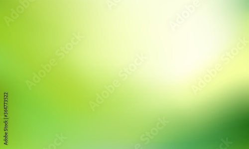 Nature Green yellow blurred background. Abstract gradient with light backdrop. Vector illustration. Ecology concept for your graphic design, banner, poster, wallpapers