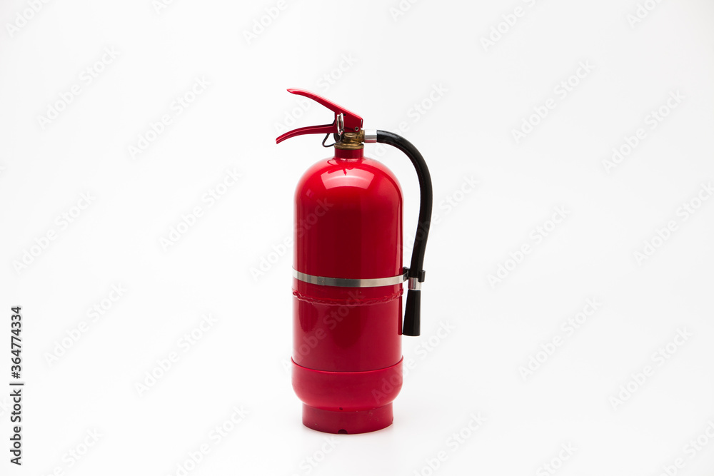 Red Fire Extinguisher Clean Tank isolated on a white Red Fire Extinguisher Clean Tank isolated on a white