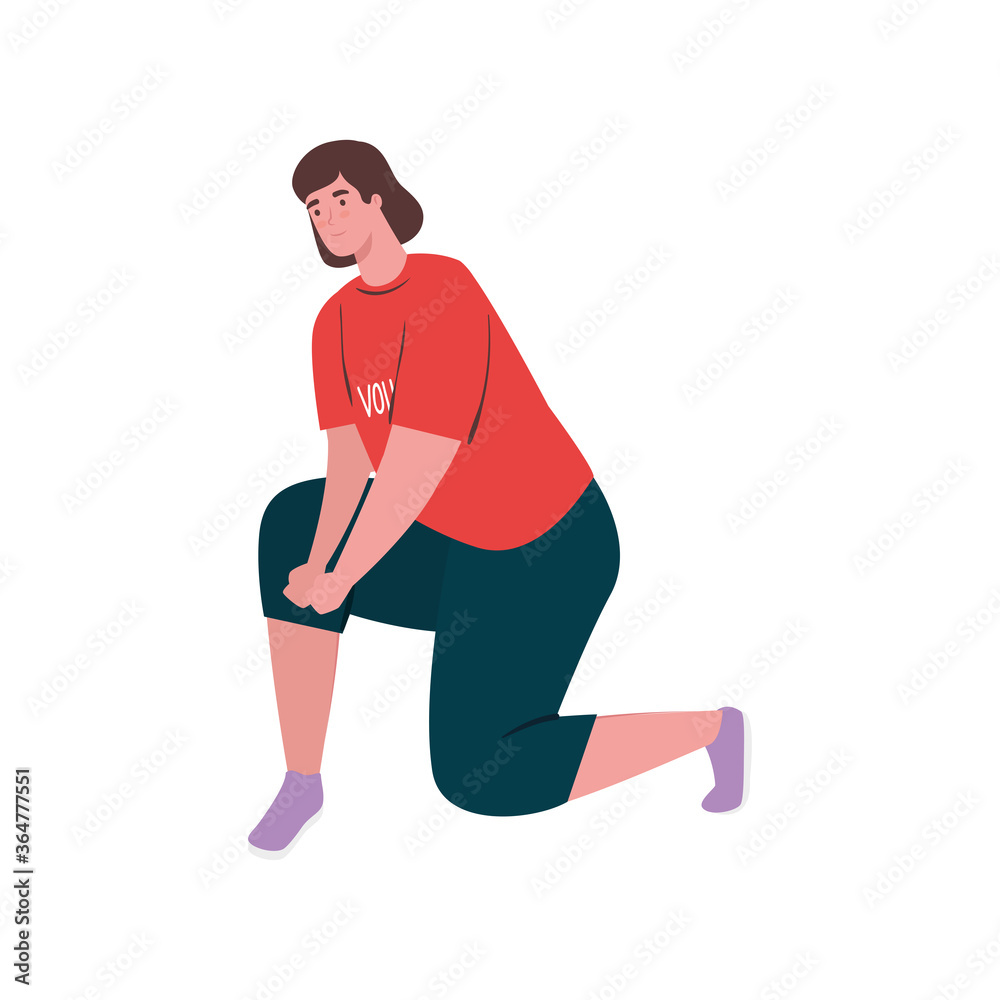 woman with volunteer tshirt design of Charity community care and work theme Vector illustration woman with volunteer tshirt design of Charity community care and work theme Vector illustration