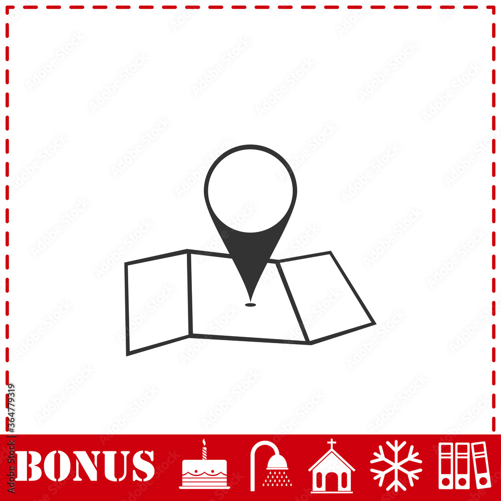 Location icon flat Location icon flat