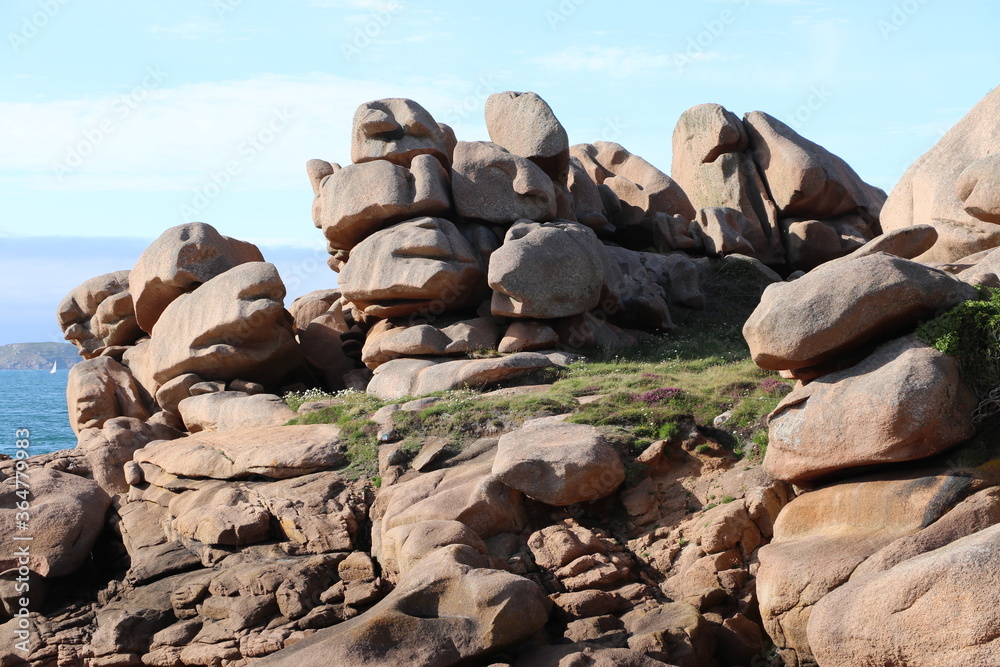 Côte de Granit rose à Perros-Guirec, France