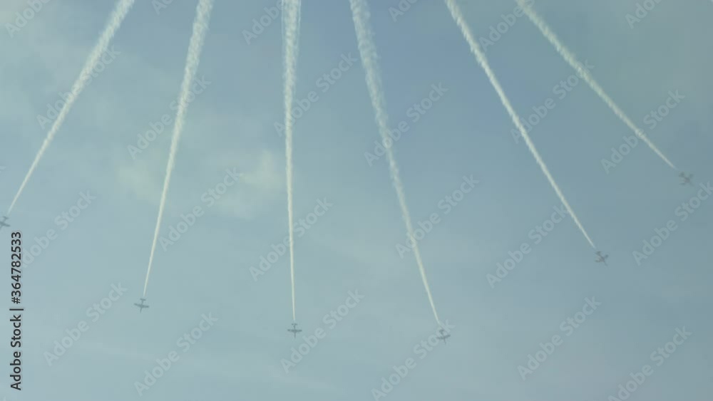 A magnificent acrobatic airshow perform by Airforce Stella, in UAE