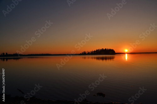 Sunset on Astotin Lake © RiMa Photography