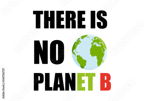 Cartel de no hay planeta B.