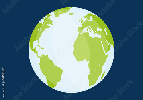 Icono del planeta tierra limpio.