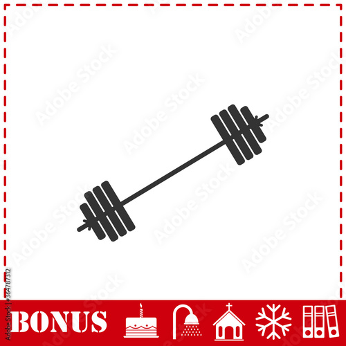 Free flex gear crossbar icon flat