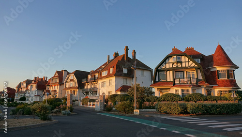 Maisons traditionnelles d'Hardelot sur la Côte d'Opale en France