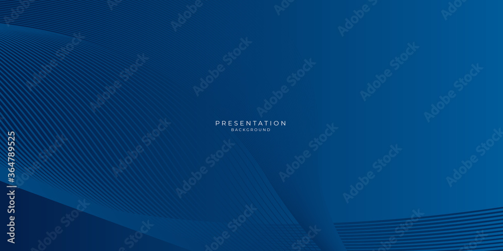 Modern 3D blue abstract presentation background. Curves and lines use for banner, cover, poster, wallpaper, design with space for text.
