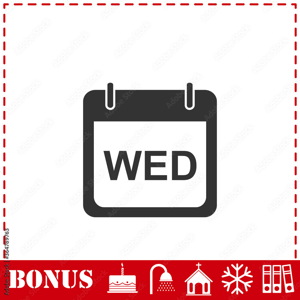 Calendar icon flat Calendar icon flat
