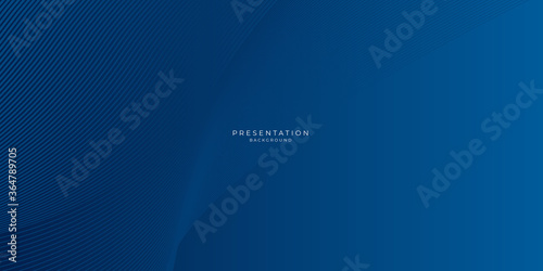 Modern 3D blue abstract presentation background. Curves and lines use for banner, cover, poster, wallpaper, design with space for text.