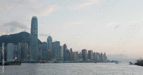 Hong Kong evening © leungchopan