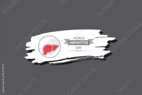Vector Illustration,poster or banner of World Hepatitis Day observed on 28 July