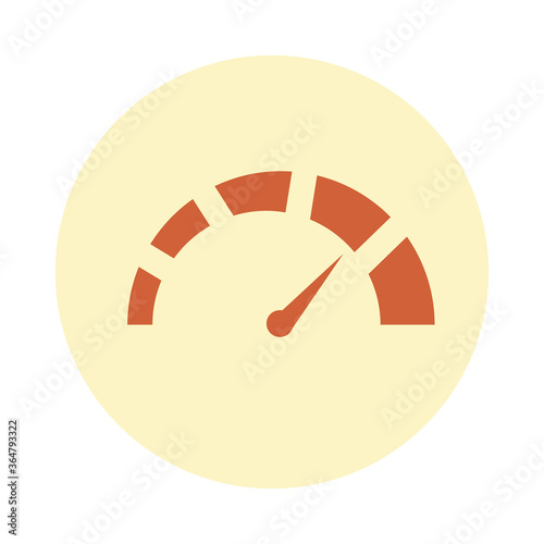 red gauge design, Energy fuel technology power industrial production and petroleum theme Vector illustration